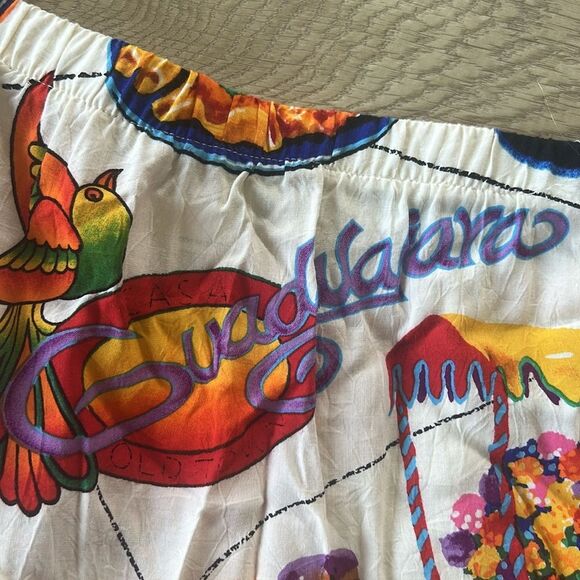 Jams World La Cocina Hattie Skirt Womens Medium 8 10 colorful stretch tropical - Picture 8 of 9